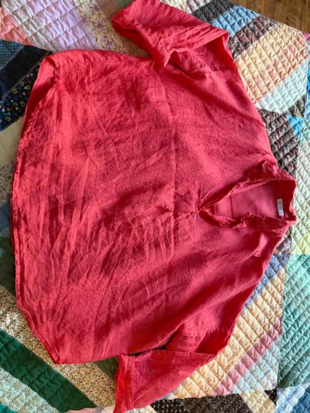 Happy Hatti 100% Linen Blouse